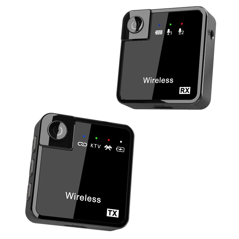 Black Lapel Microphone w/Charging Case