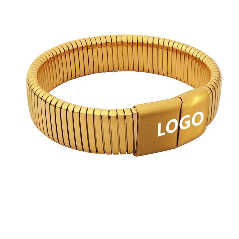 Fashion Titanium Steel Engraved Bangle