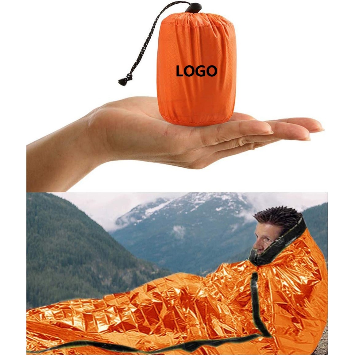 Emergency Sleeping Bag w/Drawstring Bag