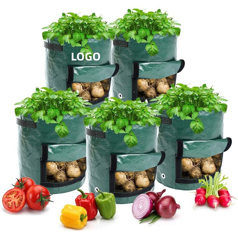 10 Gallon Garden Potato Grow Bags w/Flap And Handles