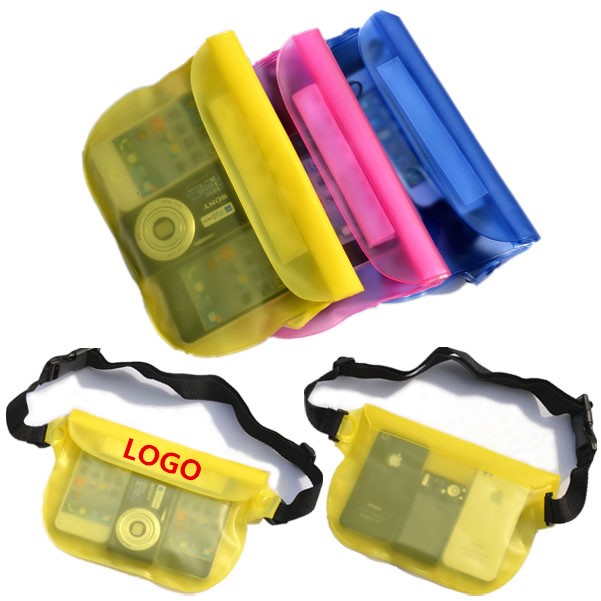 PVC Waterproof Waist Pack Bag for MP3/Phone/Purse