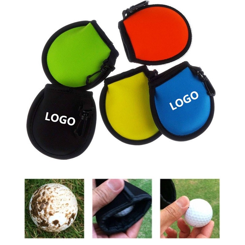 Portable Pocket Golf Ball Cleaner Pouch