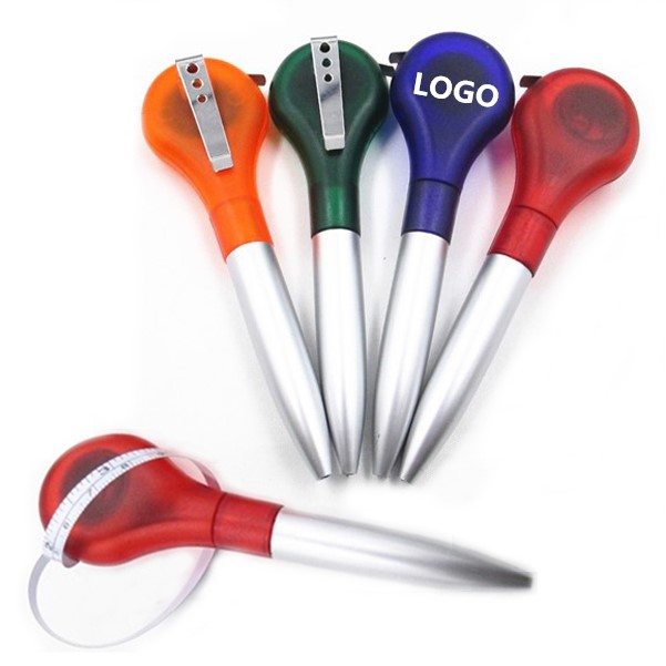 Multifunctional Plastic Tape Measure Ballpoint Pen