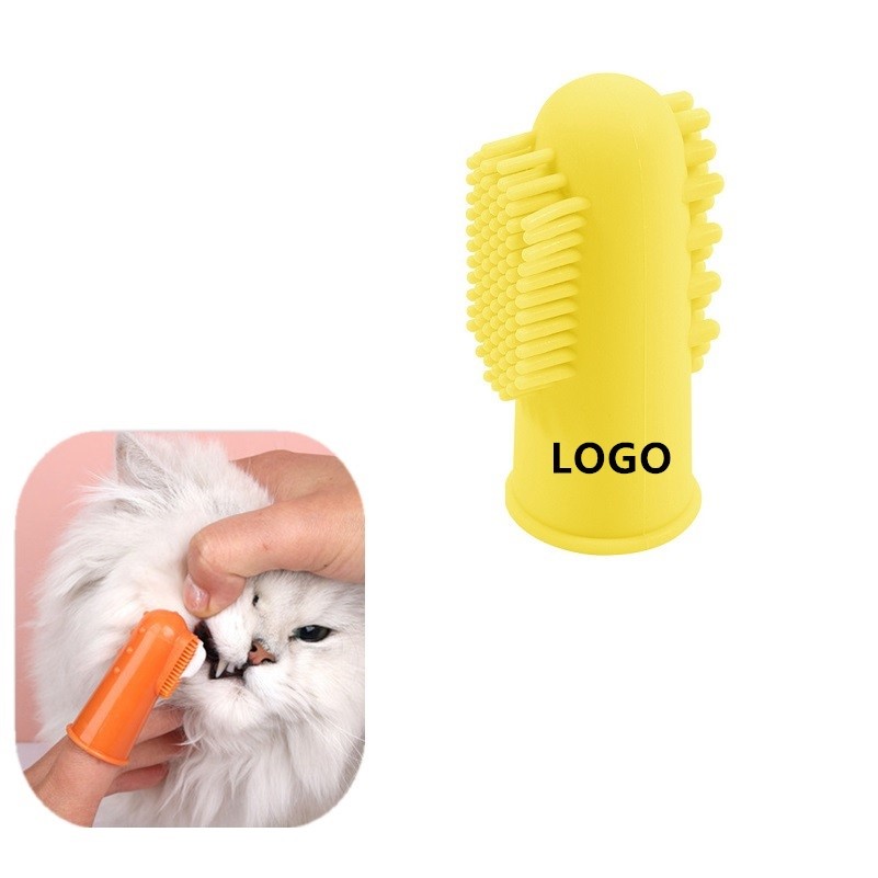 Fingertip Pet Toothbrush Silicone Tiny Brush