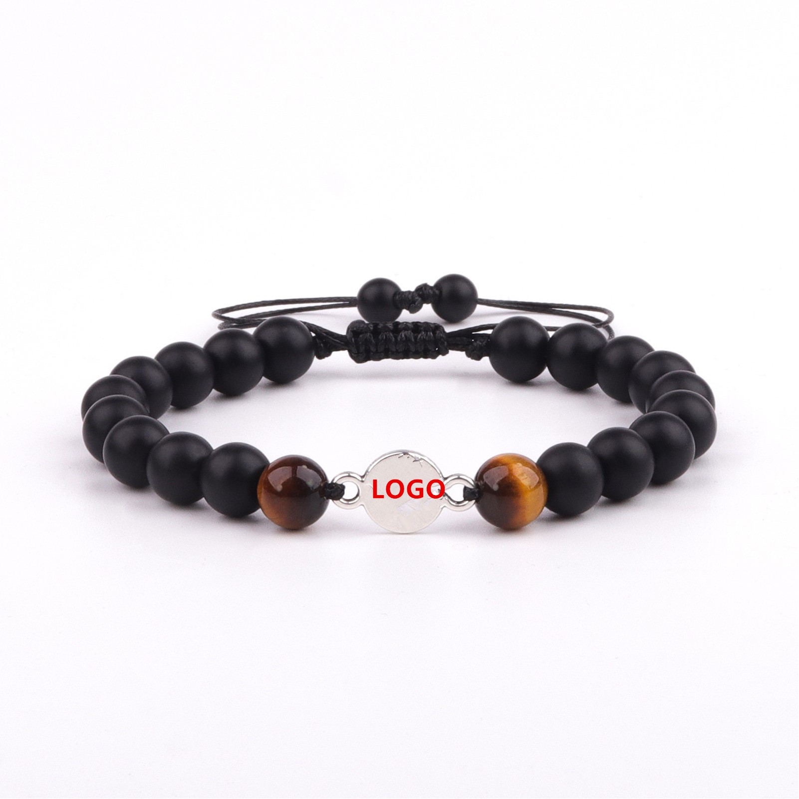 Custom Logo Amulet Buddha Beads Bracelet
