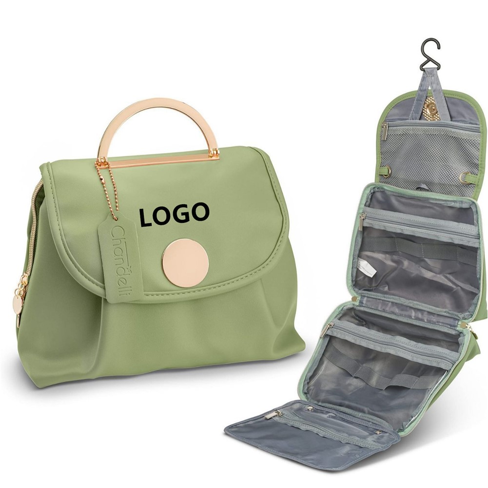 Waterproof Hanging Travel Makeup Organizer w/4 Compartments
