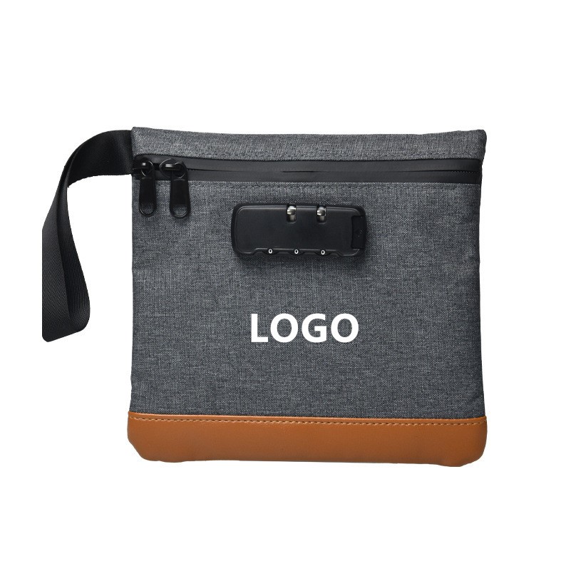Activated Charcoal Odor-Proof Travel Pouch w/Combination Lock
