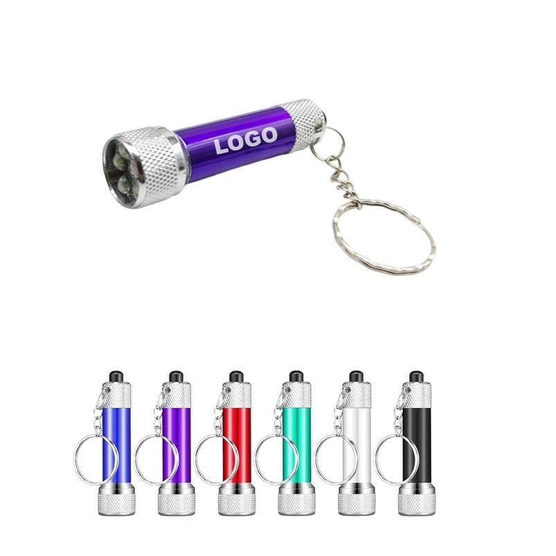 Aluminum LED Flashlight Keychain