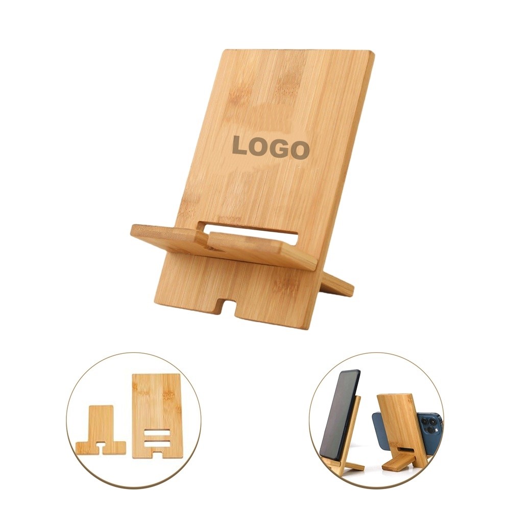 Detachable Bamboo Phone Stand