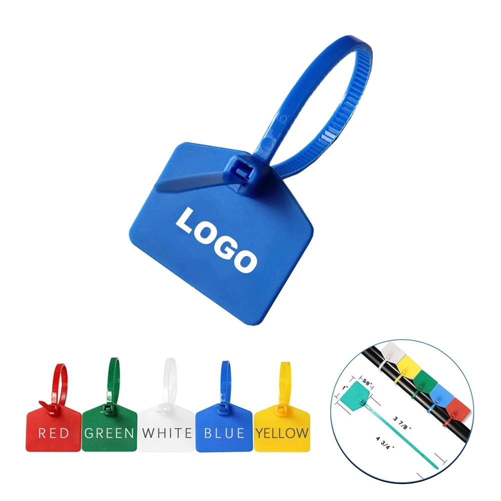 Multi-purpose Plastic Self-locking Cable Zip Tie Tag