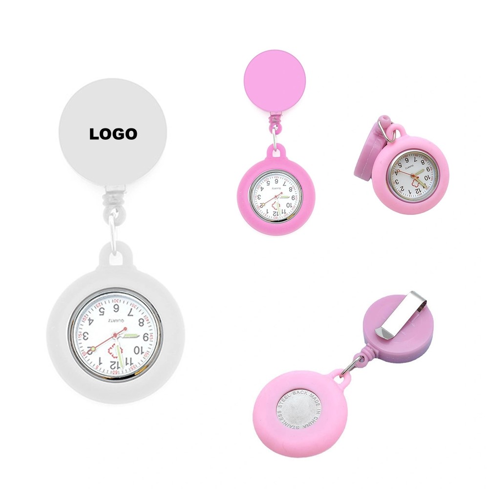 Retractable Silicone Nurse Fob Watch