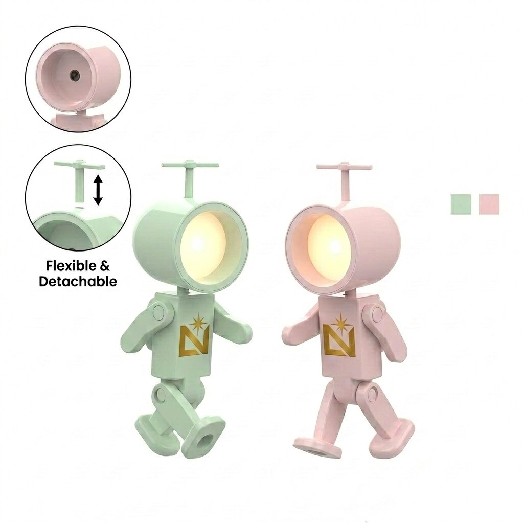 Cartoon Robot Magnetic LED Night Light