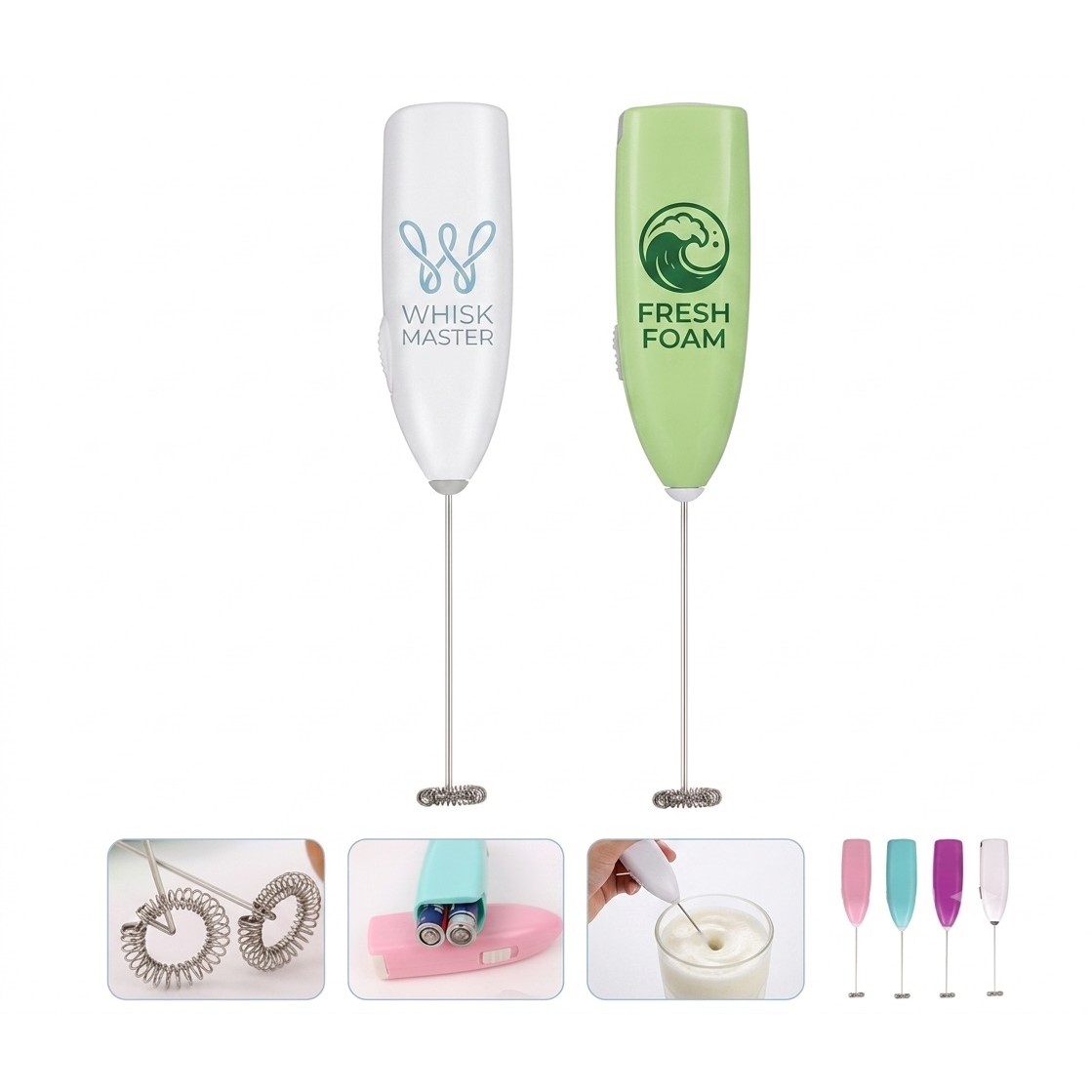 Electric Milk Frother and Coffee Whisk Stick