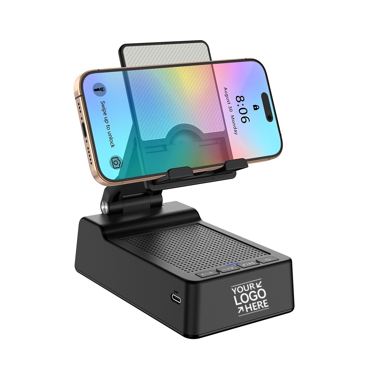 Foldable Bluetooth Speaker Phone Stand