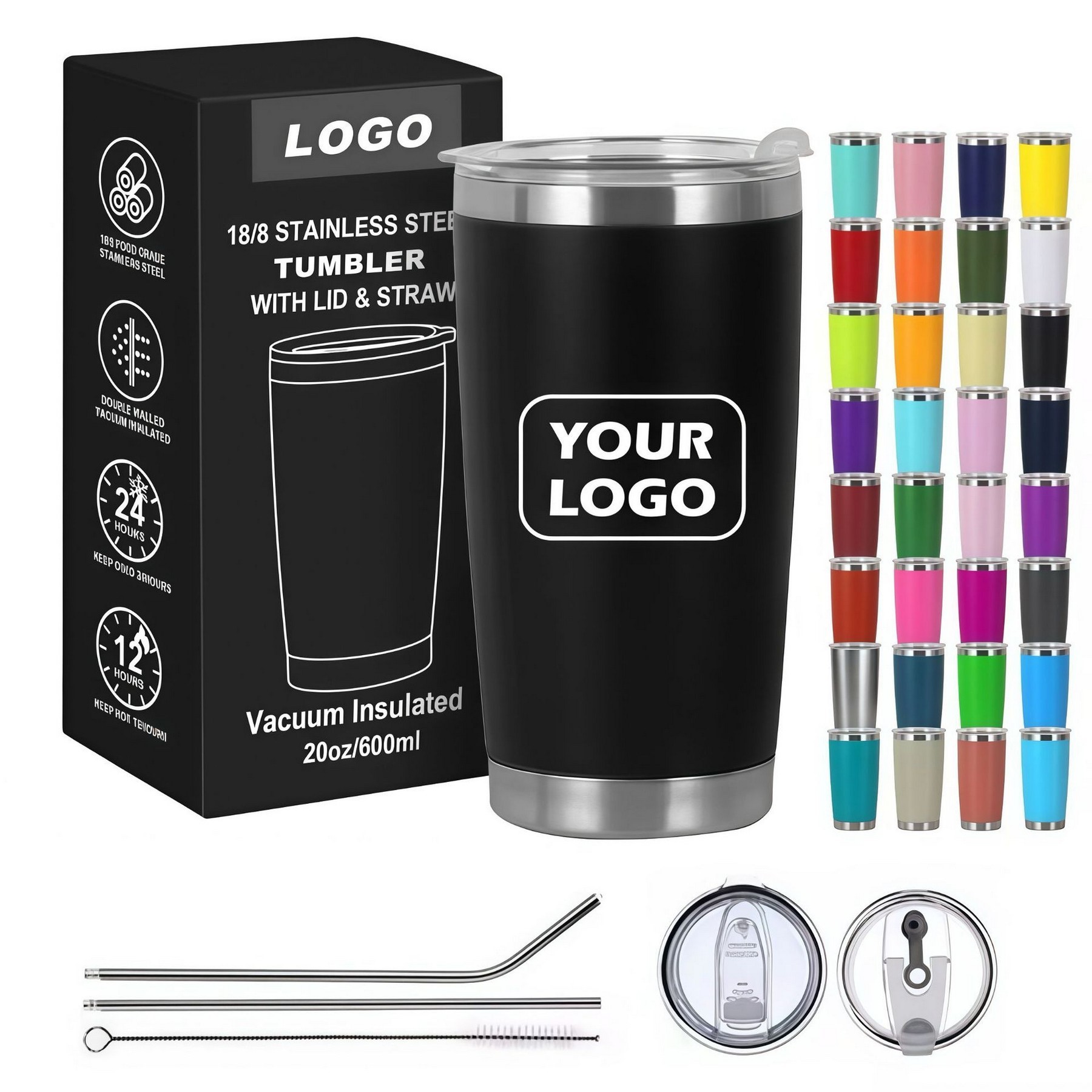 20oz Stainless Steel Insulated Tumbler