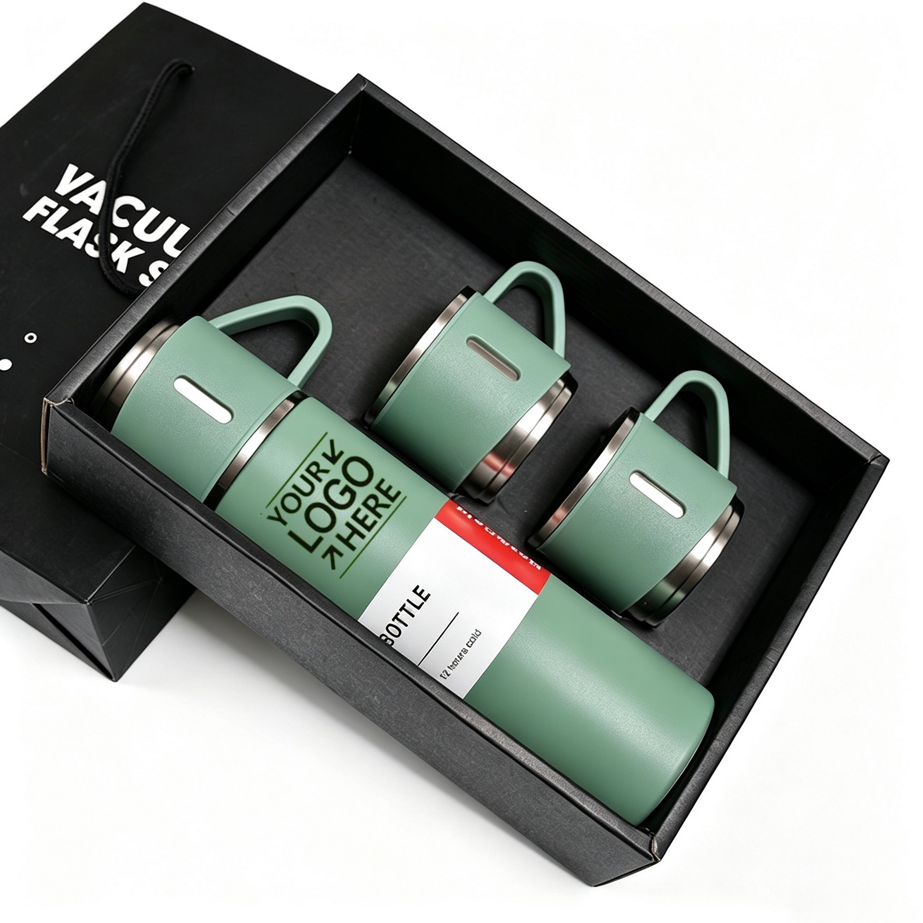 304 Stainless Steel Vacuum Flask Set with 2 Cups