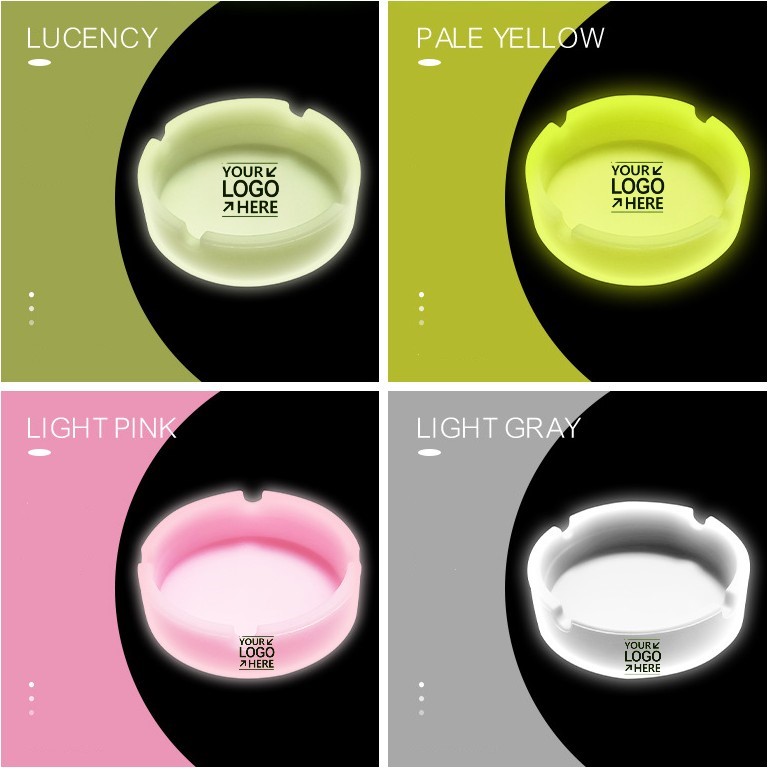 Luminous Round Silicone Ashtray
