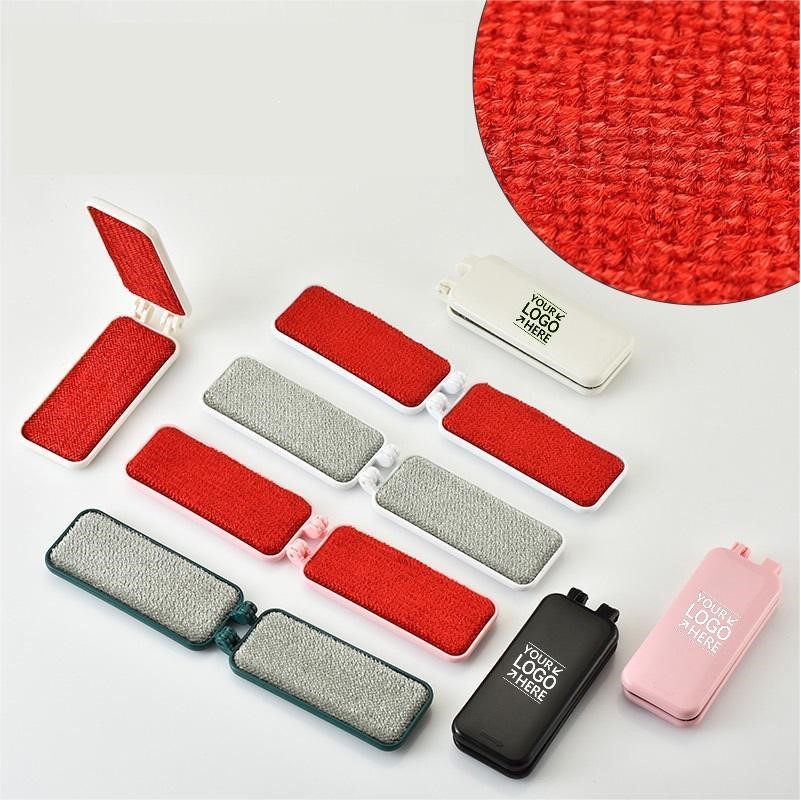 Portable Fabric and Lint Brush 2-Sided Folding Electrostatic Hair Remover