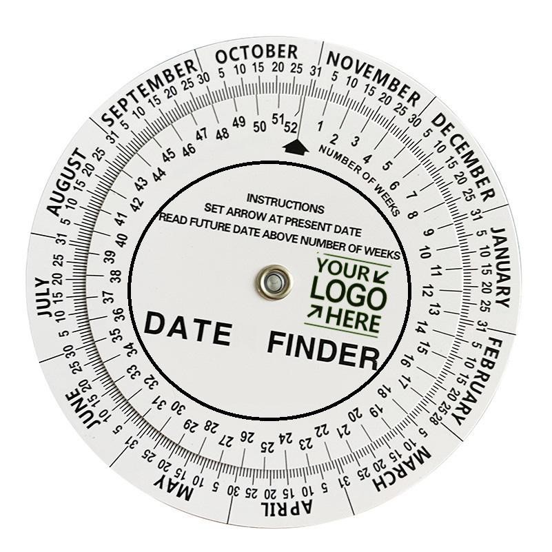 4.25-Inch Diameter PVC Scheduling Wheel Chart Calendar