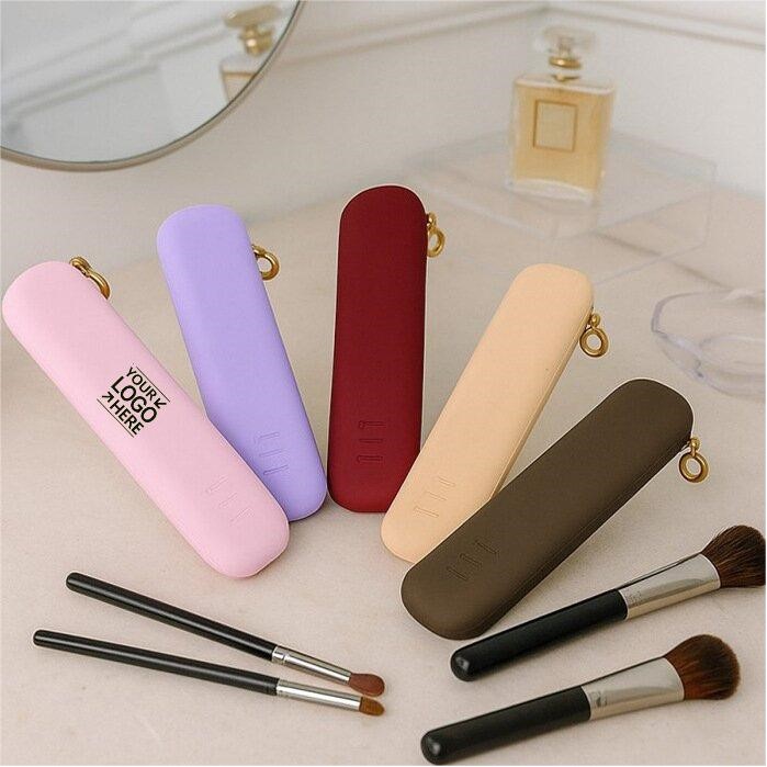 Silicone Makeup Brush Case With Zipper