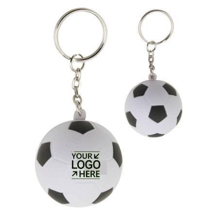 Soccer Ball Squeeze Toy Keychain