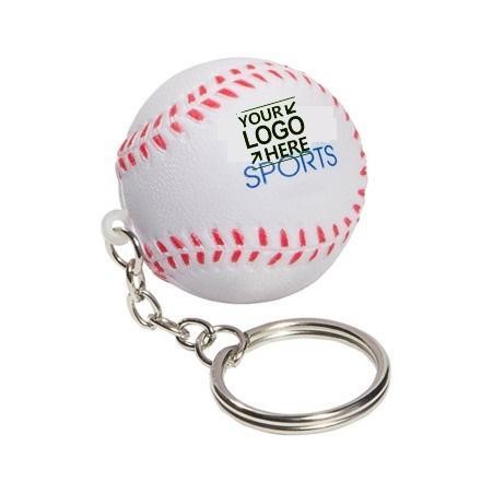 Baseball Squeeze Toy Keychain