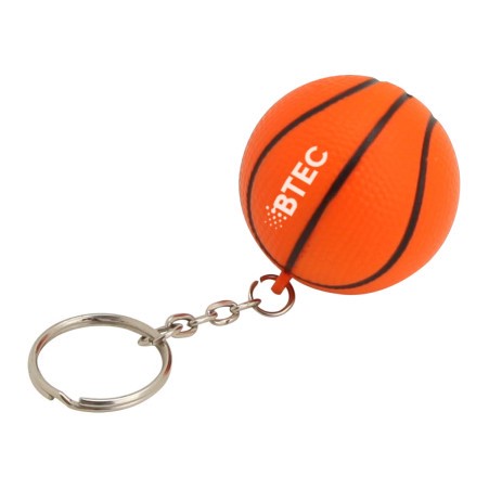 Basketball Squeeze Toy Keychain