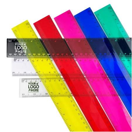 12-Inch Plastic Ruler For Promotions