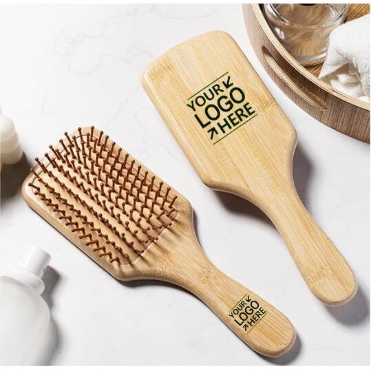 Air Cushion Massage Hairbrush With Bamboo Handle