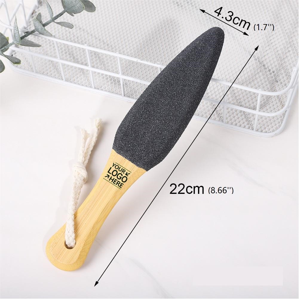 Bamboo Foot File With Pointed Tip & Silicon Carbide Grit