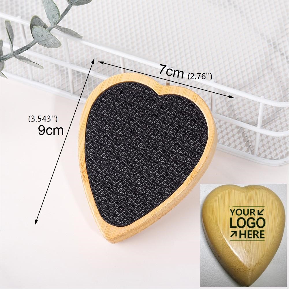 Heart-Shaped Bamboo Foot File