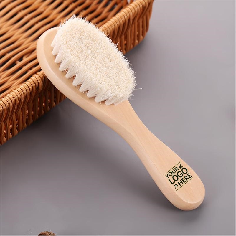 Wooden Face Brush With Wool Bristles