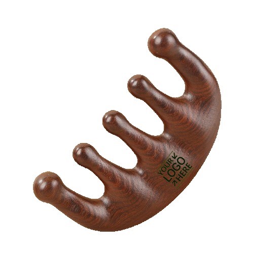 Portable Wooden Scalp Massager & Comb