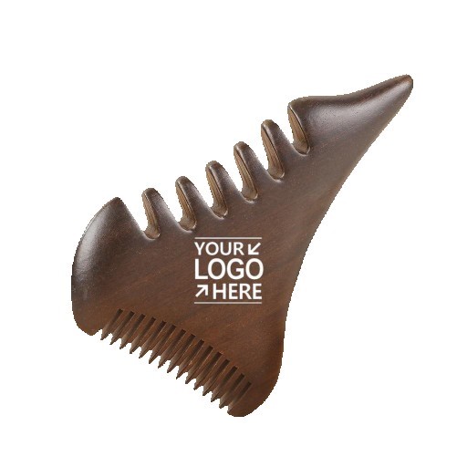 Sandalwood & Horn Five-Tooth Massage Comb