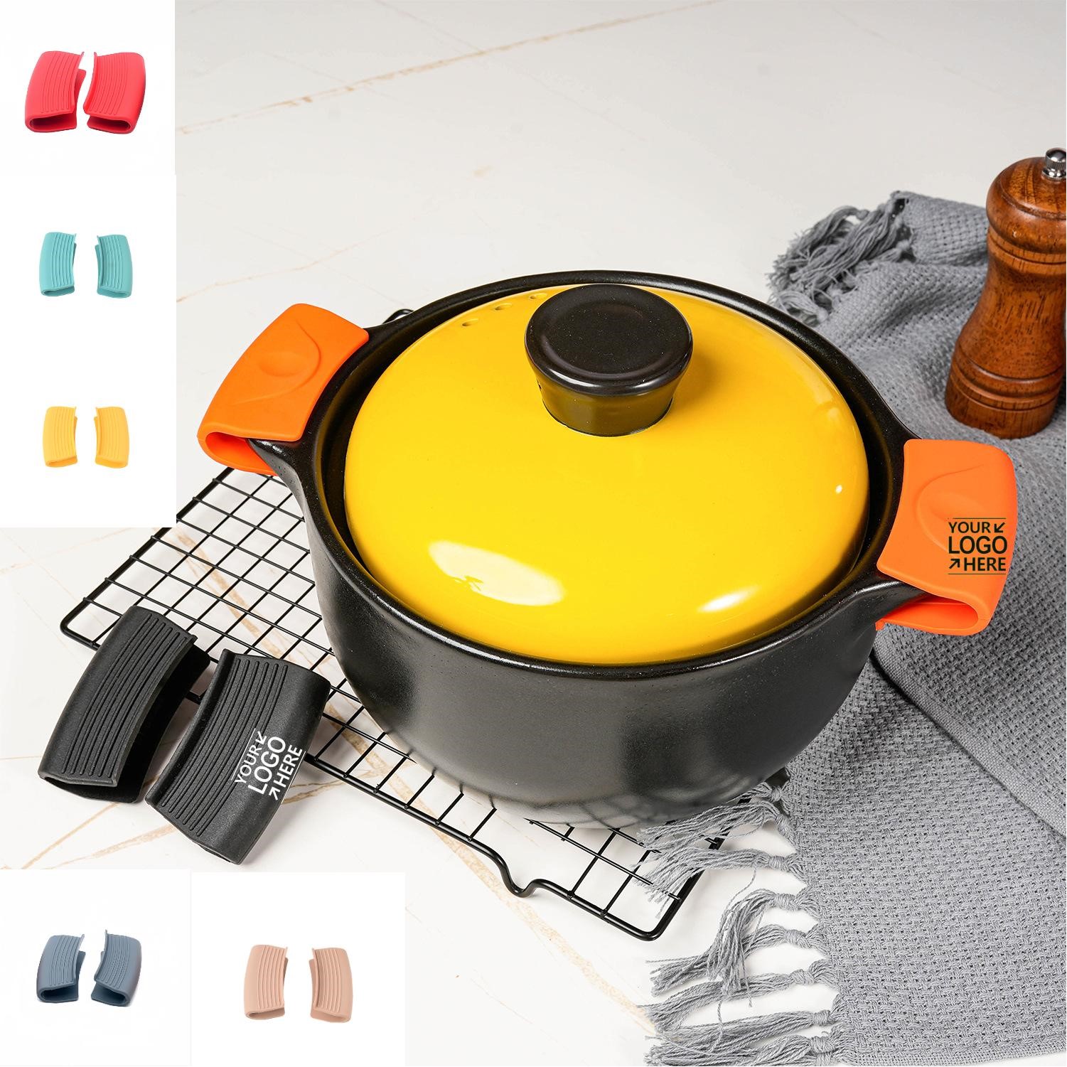 Heat-Resistant Silicone Pot Handle Covers (Set of 2)