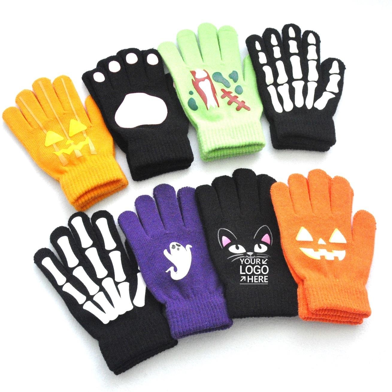 Festive Kids Gloves For Halloween And Christmas
