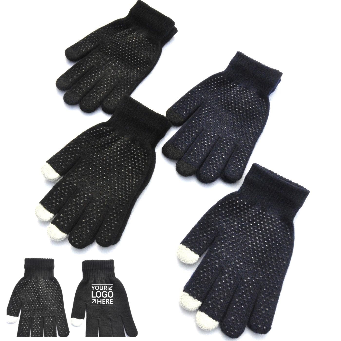 Winter Thermal Knitted Touchscreen Gloves With Non-Slip Grip