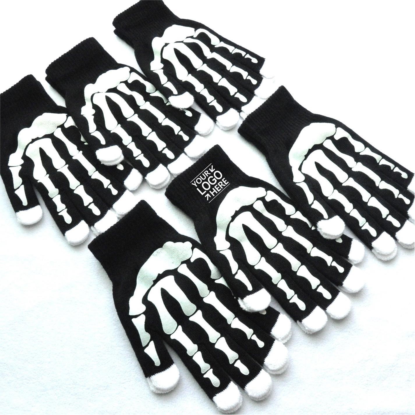 Extra Large Gothic Skeleton Claw Gloves With Anti-Slip Palm
