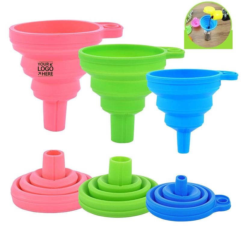 Medium Silicone Foldable Funnel For Most Bottles And Jars