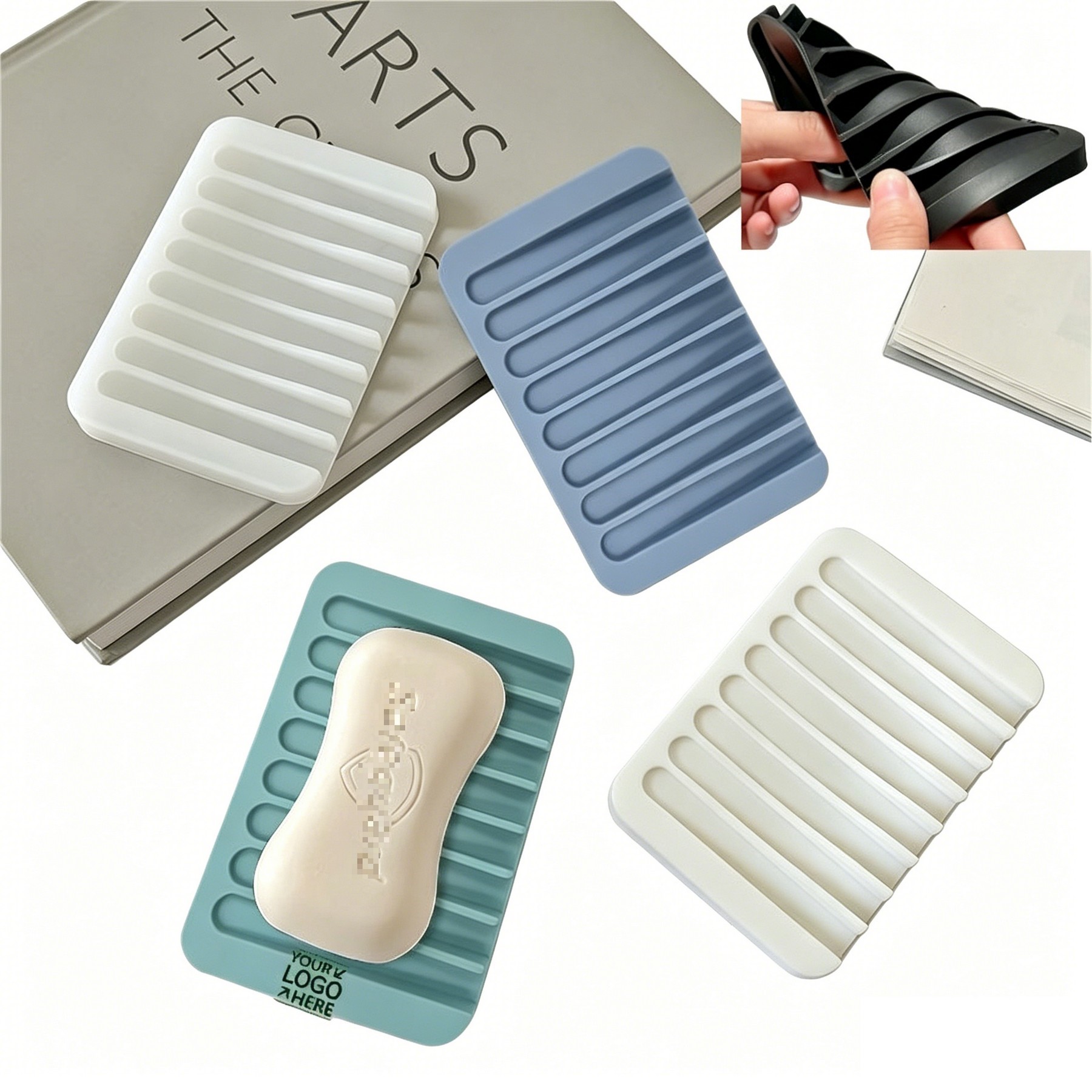 Silicone Soap Dish With Drainage