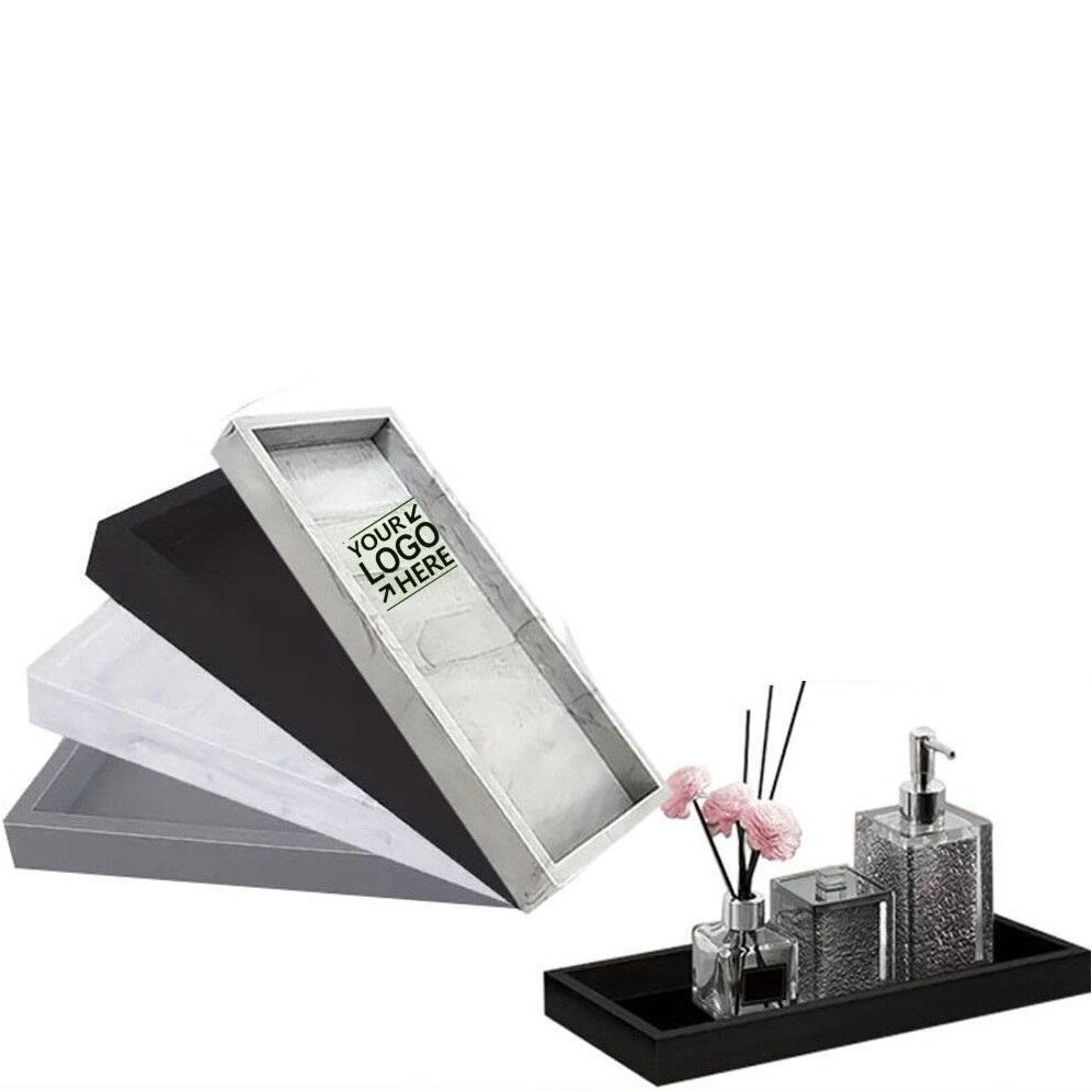 Large Square Silicone Bathroom Storage Tray