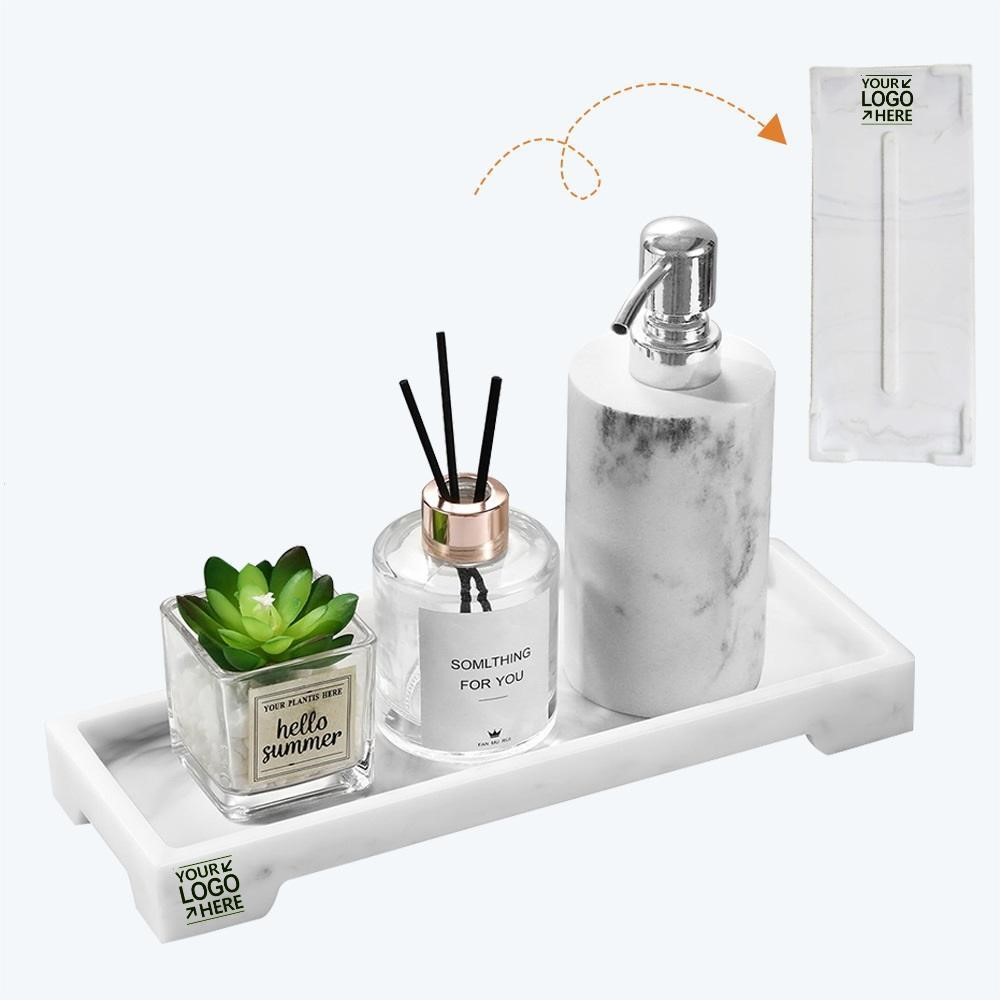 Silicone Bathroom Countertop Organizer Tray