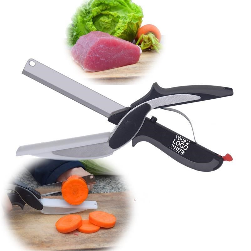 Portable Cutting Board With Built-in Kitchen Shears