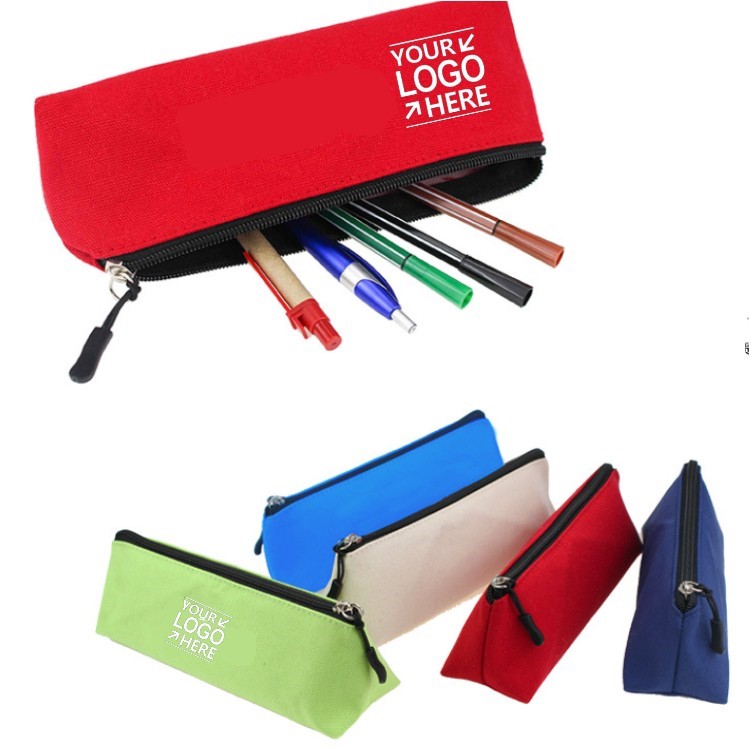 Promotional Triangular Canvas Pencil Case