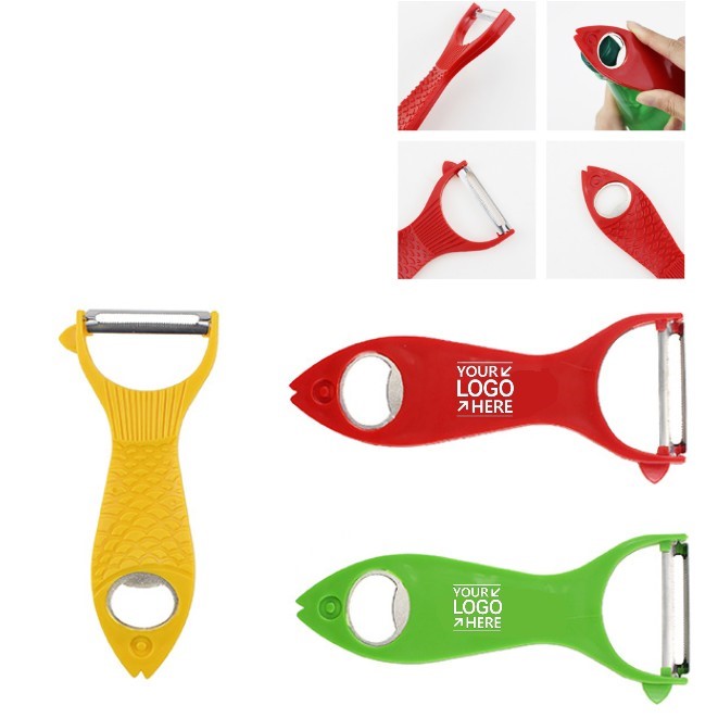 Fish-shaped Bottle Opener And Peeler