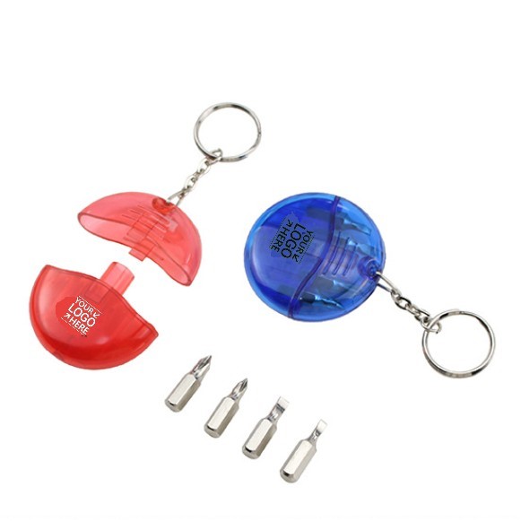 Pocket-Sized 4-in-1 Screwdriver Keychain