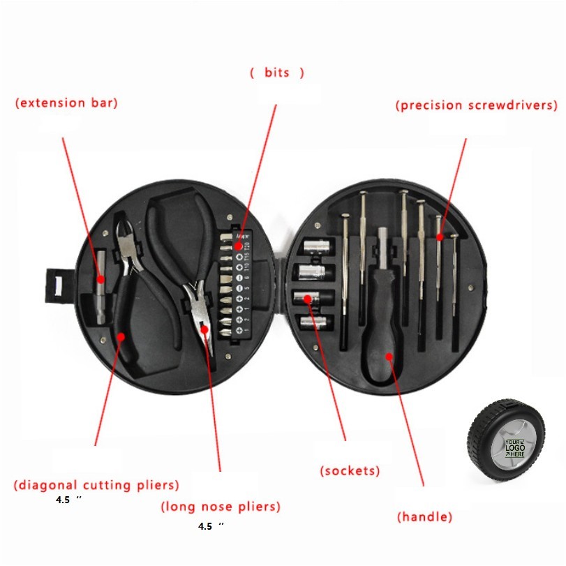 All-in-One 24-Piece Portable Tool Kit