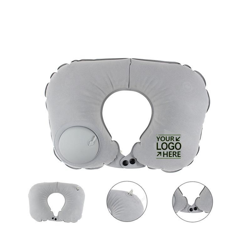 Quick-Pump Inflatable Travel Pillow