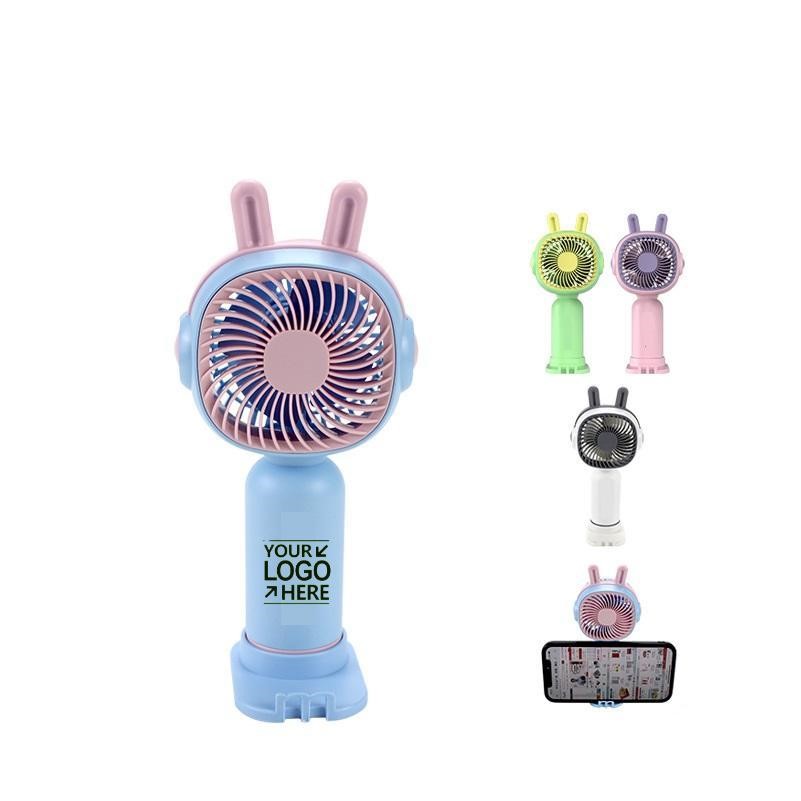Rechargeable Bunny Ear Desk Fan