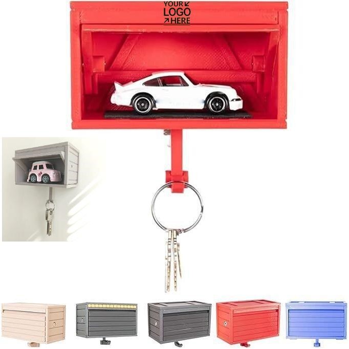Car Garage Key Holder With Opening Door